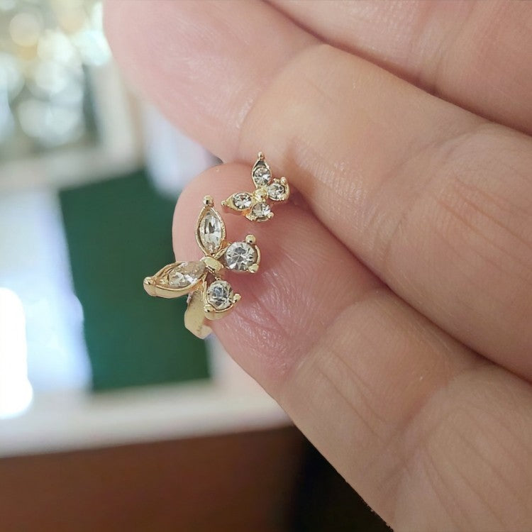 Modern Kelebek Tasarım Ayarlanabilir Yüzük Gold Renk